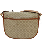 CELINE Macadam Canvas Shoulder Bag Beige Auth 73028