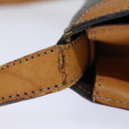 CELINE Macadam Canvas Shoulder Bag PVC Brown Auth 73030