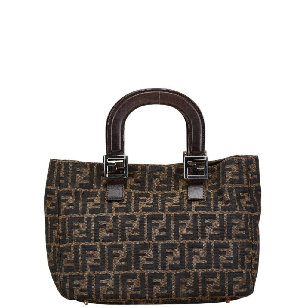 Fendi  Canvas Leather Tote Bag ()