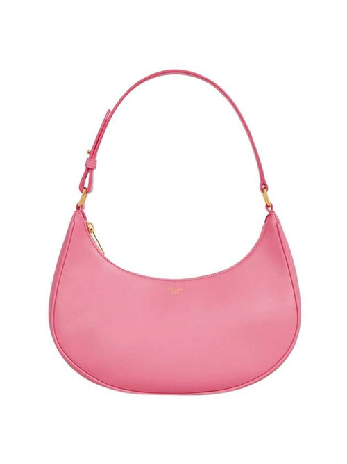 CELINE Abba Smooth Leather Mini Shoulder Bag Flamingo Pink