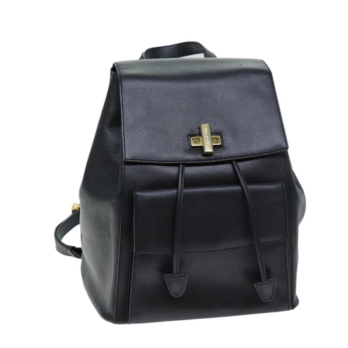 CELINE Backpack Leather Black  73090