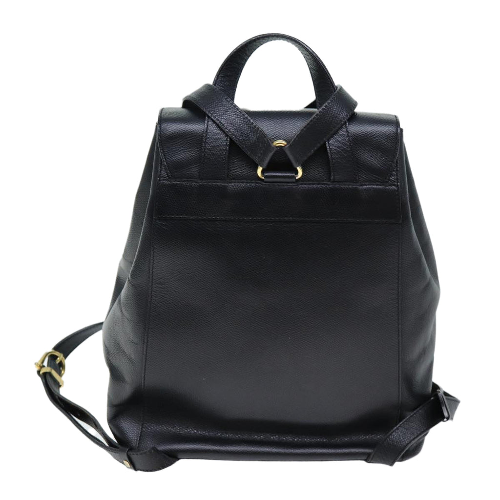 CELINE Backpack Leather Black  73090