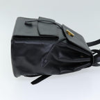 CELINE Backpack Leather Black  73090