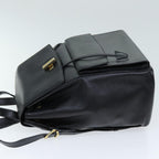 CELINE Backpack Leather Black  73090