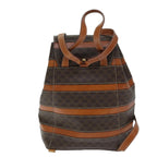 CELINE Macadam Canvas Backpack PVC Brown Auth 73130