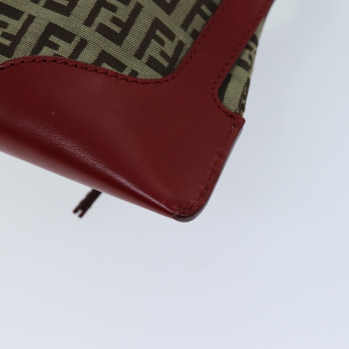 FENDI Zucchino Canvas Shoulder Bag Beige73133