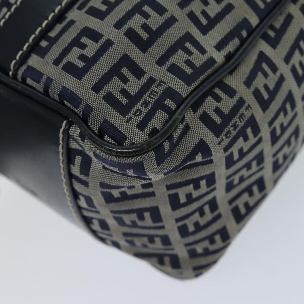 FENDI Zucchino Canvas Hand Bag Navy73134