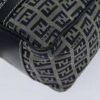 FENDI Zucchino Canvas Hand Bag Navy73134