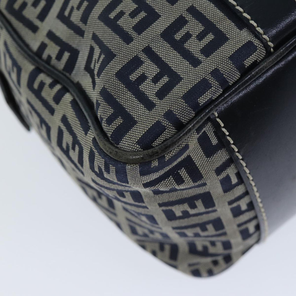 FENDI Zucchino Canvas Hand Bag Navy73134