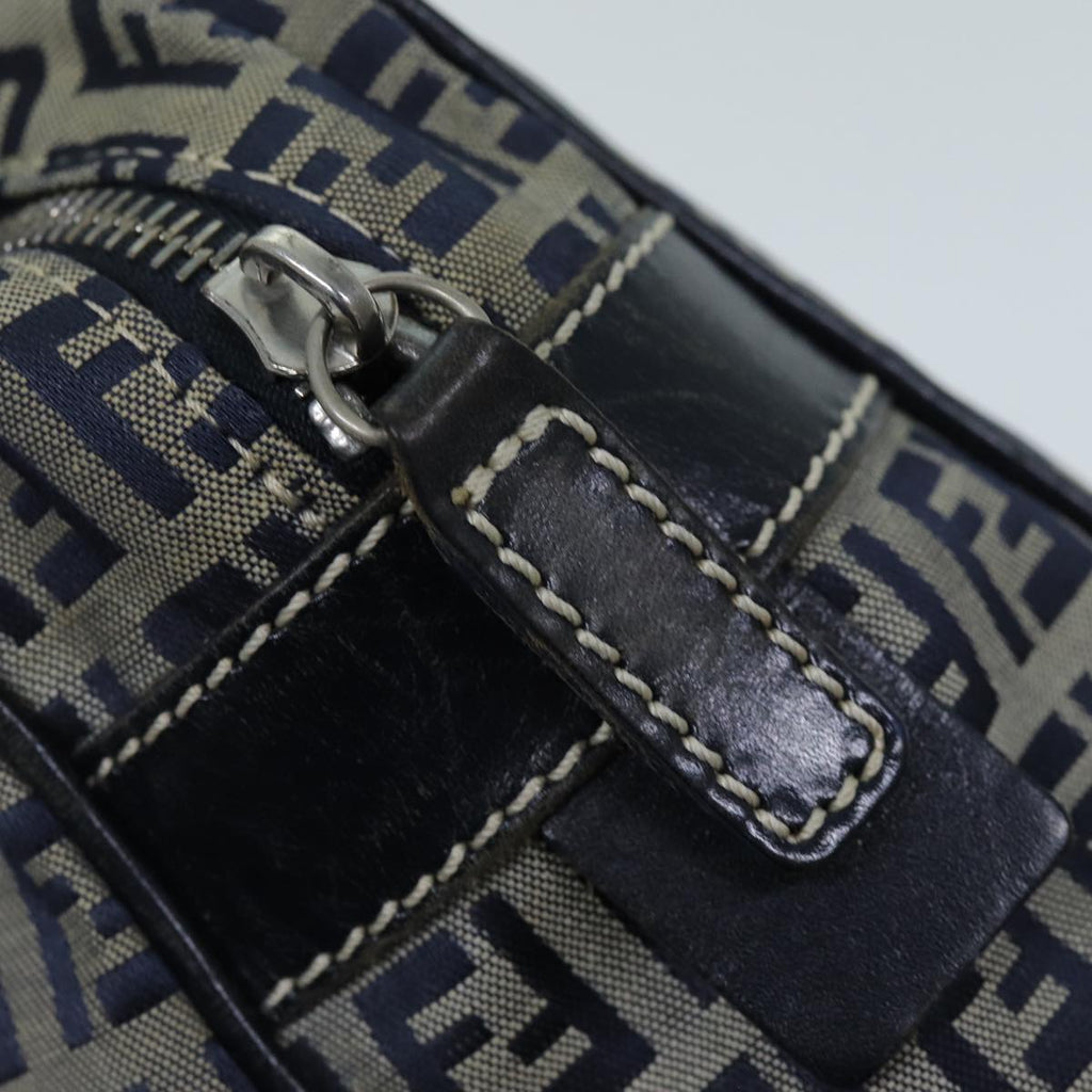 FENDI Zucchino Canvas Hand Bag Navy73134