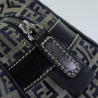 FENDI Zucchino Canvas Hand Bag Navy73134