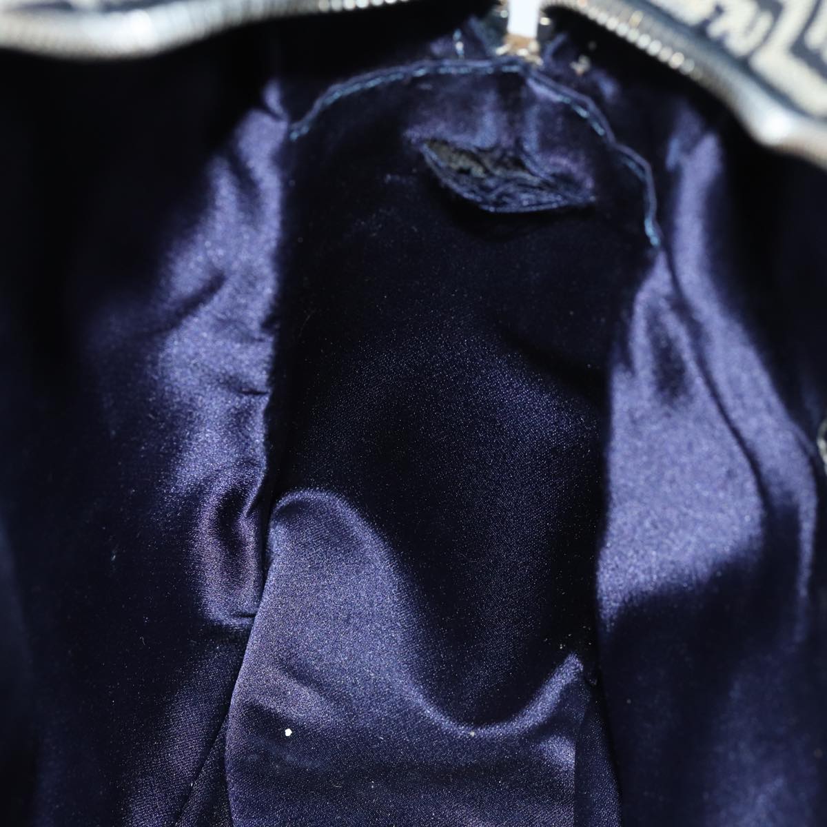 FENDI Zucchino Canvas Hand Bag Navy73134