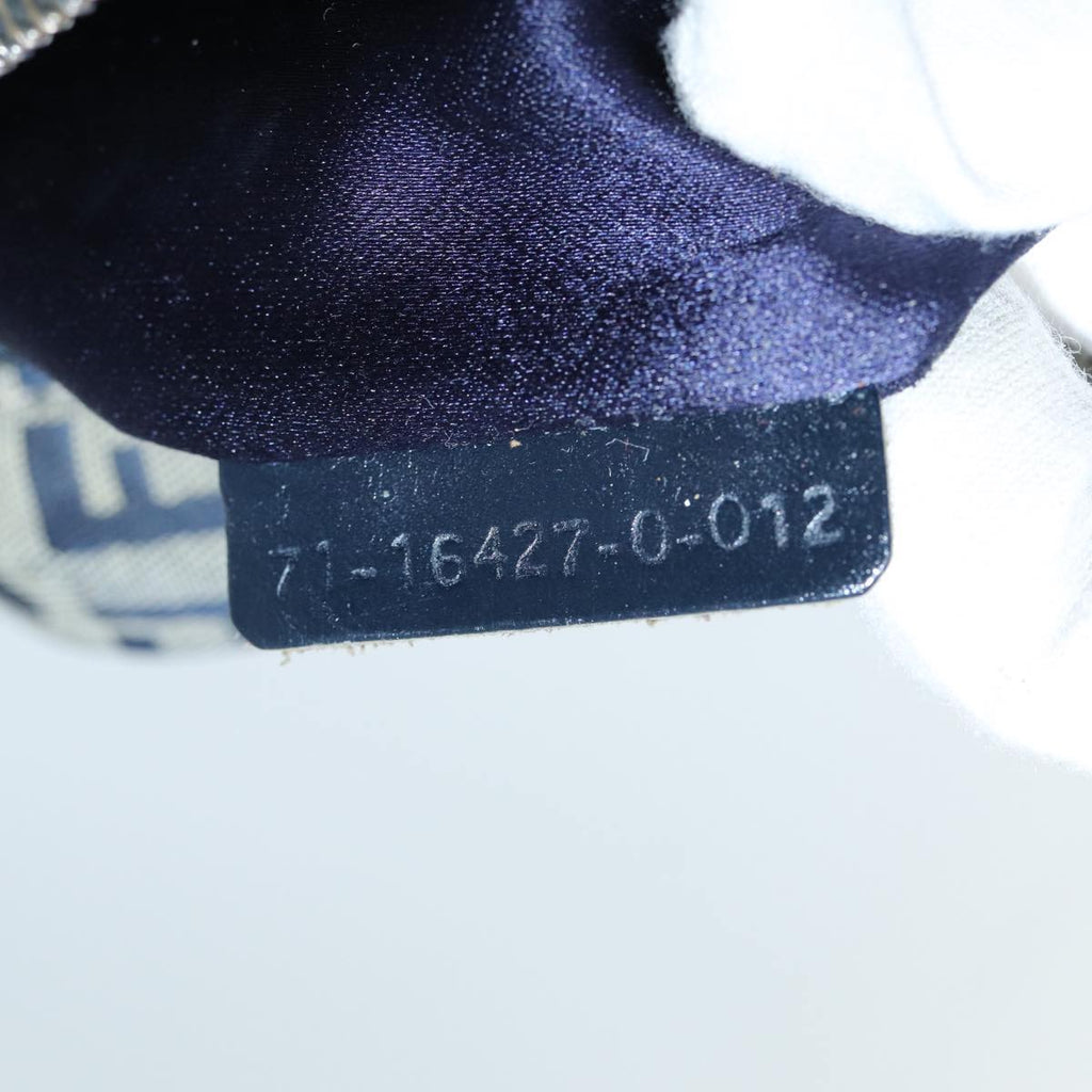 FENDI Zucchino Canvas Hand Bag Navy73134