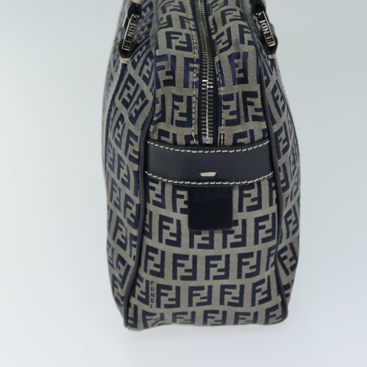 FENDI Zucchino Canvas Hand Bag Navy73134
