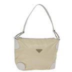 PRADA Shoulder Bag Nylon Cream 73203