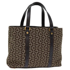 CELINE C Macadam Canvas Hand Bag Brown  73240