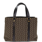 CELINE C Macadam Canvas Hand Bag Brown  73240