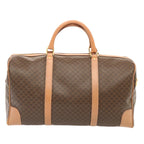 CELINE Macadam Canvas Boston Bag PVC Brown  73245