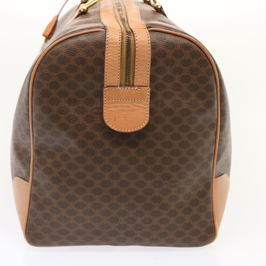 CELINE Macadam Canvas Boston Bag PVC Brown  73245