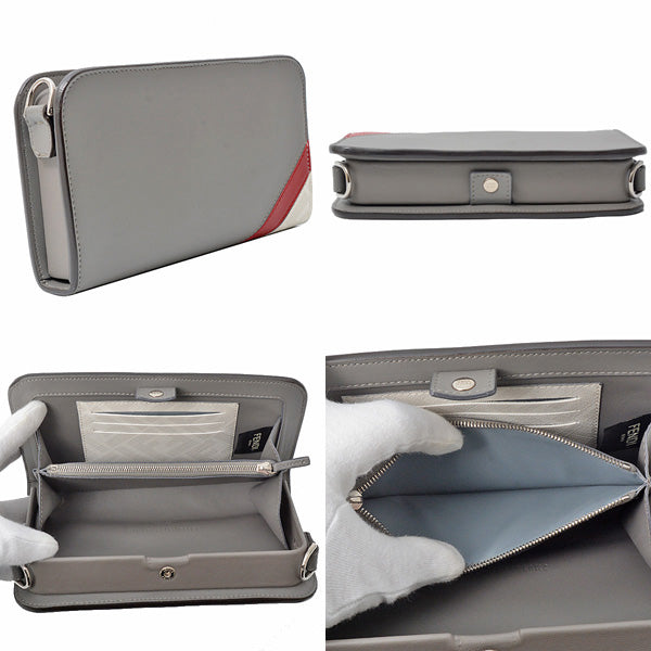 Fendi Zucca Calf Leather Crossbody Bag 7M0346