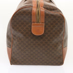 CELINE Macadam Canvas Boston Bag PVC Brown  73343