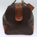 CELINE Macadam Canvas Boston Bag PVC Brown  73452
