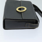 CELINE Shoulder Bag Leather Black  73484