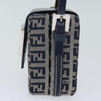 FENDI Zucchino Canvas Hand Pouch Navy73529