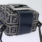 FENDI Zucchino Canvas Hand Pouch Navy73529