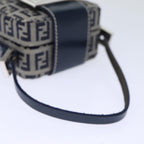 FENDI Zucchino Canvas Hand Pouch Navy73529