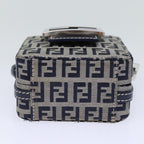FENDI Zucchino Canvas Hand Pouch Navy73529