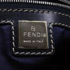 FENDI Zucchino Canvas Hand Bag Navy73581