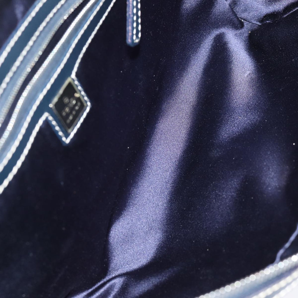 FENDI Zucchino Canvas Hand Bag Navy73581