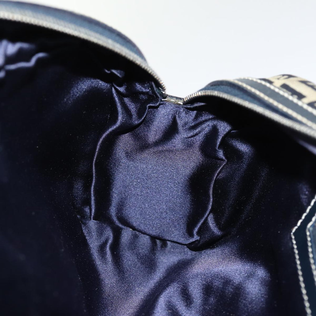 FENDI Zucchino Canvas Hand Bag Navy73581