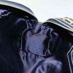 FENDI Zucchino Canvas Hand Bag Navy73581