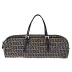 FENDI Zucchino Canvas Hand Bag Navy73581