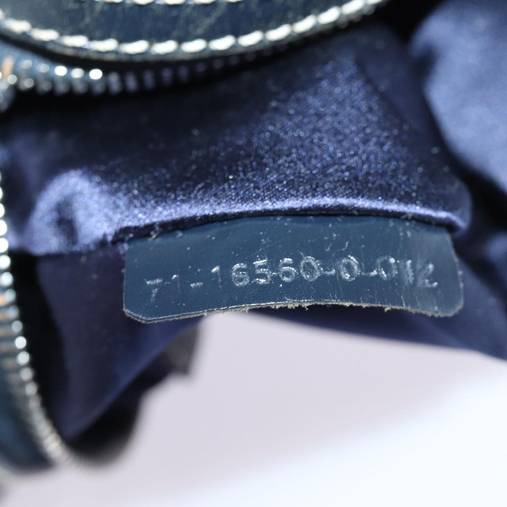 FENDI Zucchino Canvas Hand Bag Navy73581