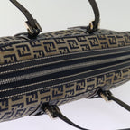 FENDI Zucchino Canvas Hand Bag Navy73581