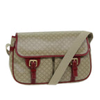 CELINE Macadam Canvas Shoulder Bag Beige  73585