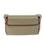 CELINE Macadam Canvas Shoulder Bag Beige  73585