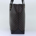 CELINE Macadam Canvas Hand Bag PVC Black  73589