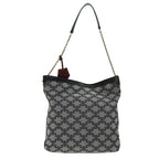 CELINE Triomphe Canvas Shoulder Bag Gray  73617