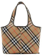 Burberry Check Small Tote Bag Sand