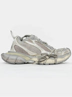 Balenciaga 3XL Mesh Panel Low Top Sneakers Grey