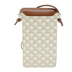 CELINE Triomphe Shoulder Pouch PVC Leather Whe  73744