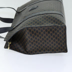 CELINE Macadam Canvas Tote Bag PVC Black Auth 73751