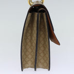 CELINE Macadam Canvas Hand Bag Beige Auth 73851