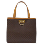 CELINE Macadam Canvas Hand Bag PVC Brown  73852