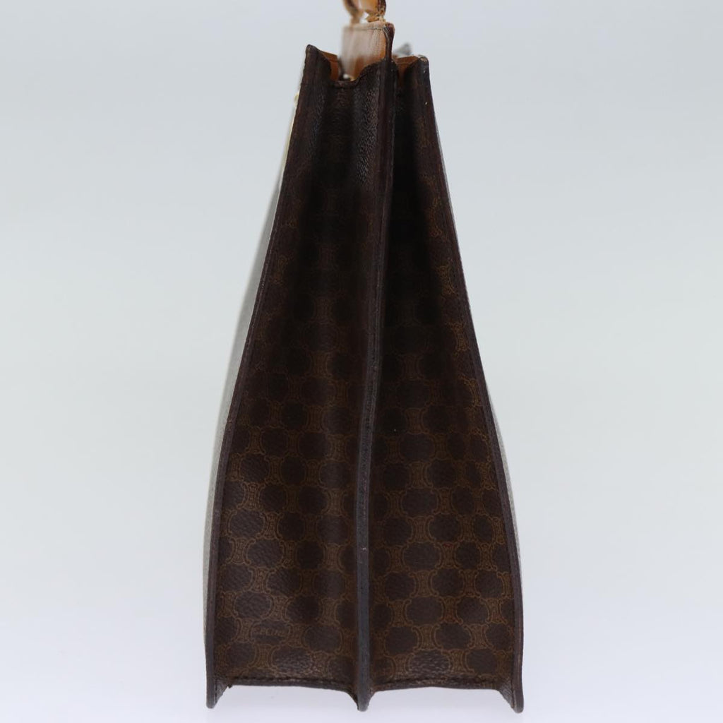 CELINE Macadam Canvas Hand Bag PVC Brown  73852