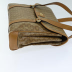 CELINE Macadam Canvas Hand Bag Beige Auth 73855